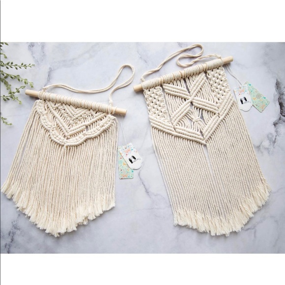 NWT Boho Handmade Macrame Cotton Wall Hangings - Picture 3 of 4